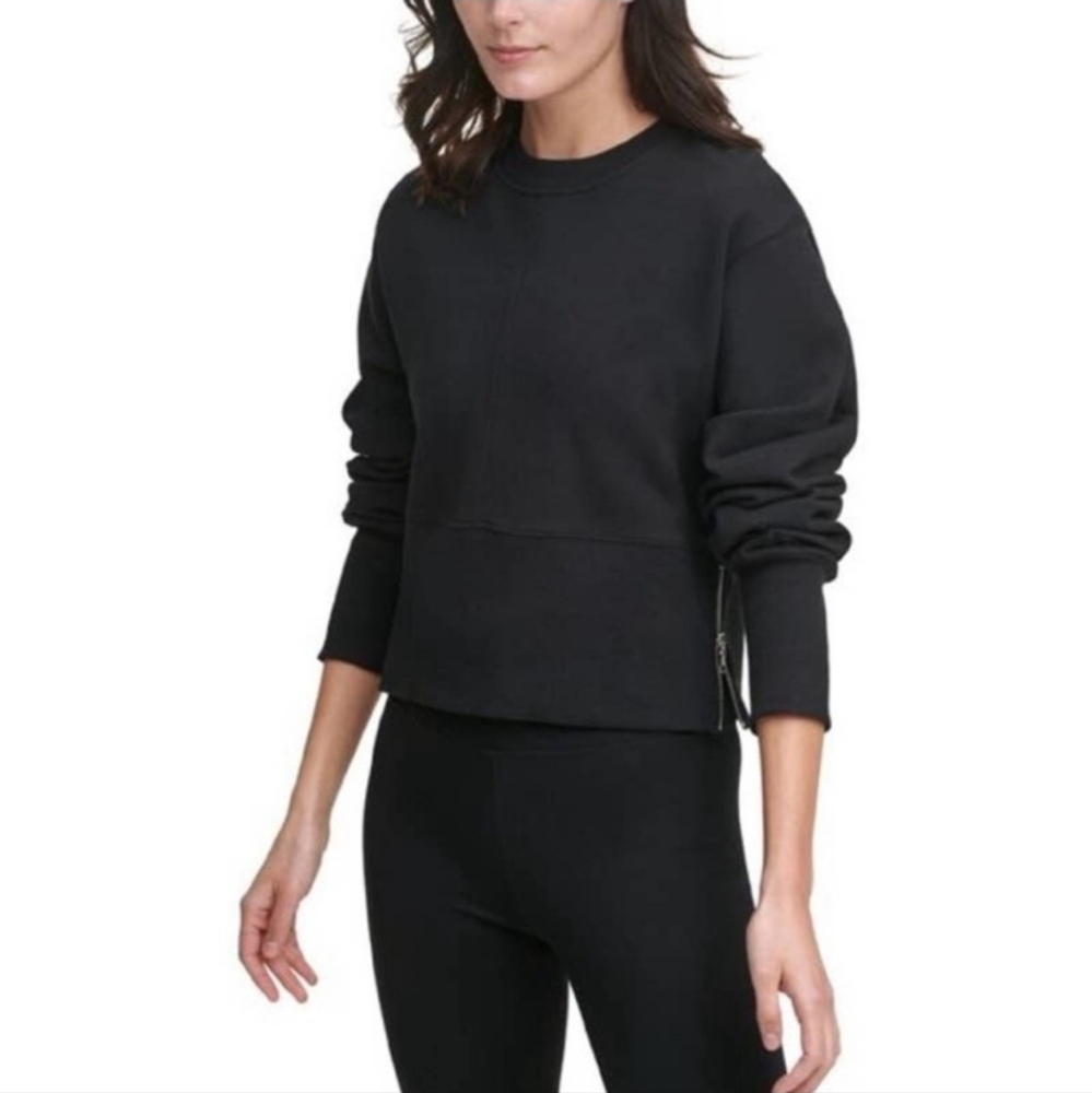DKNY Sport Black Crewneck Sweatshirt
